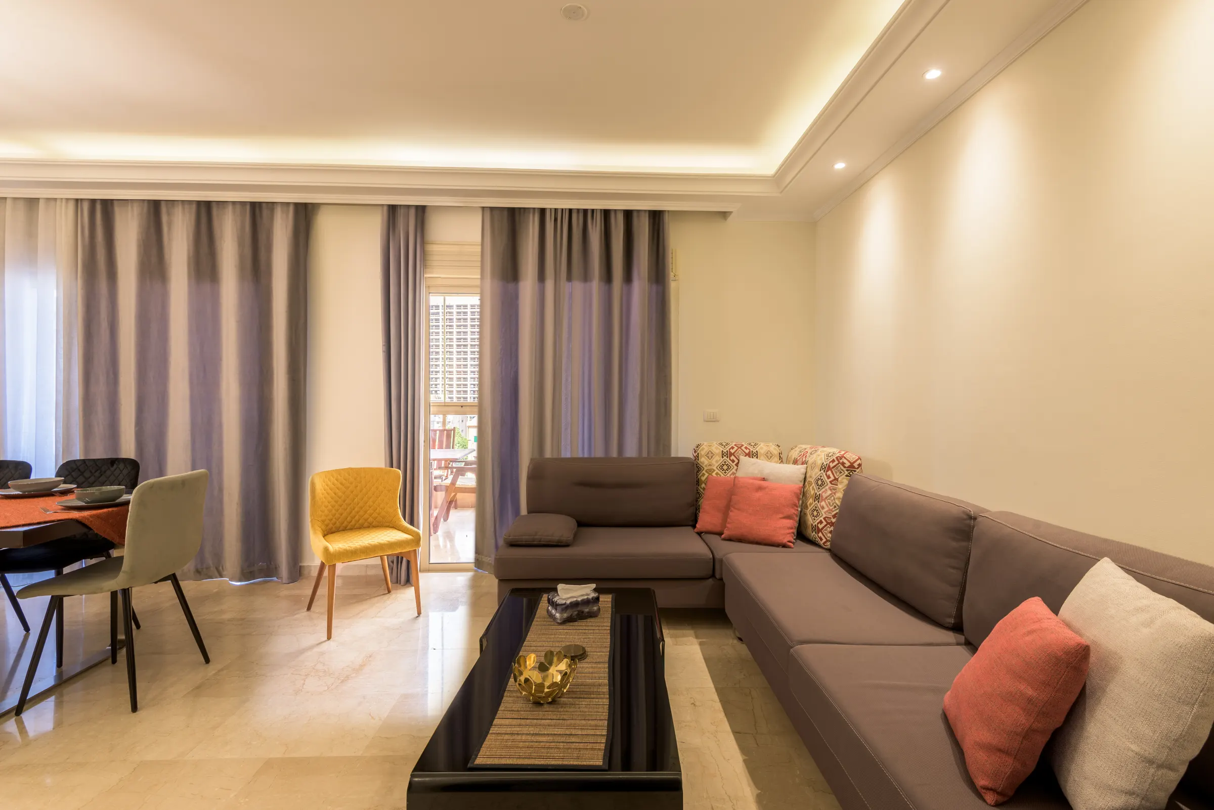 Living room — Beyroot downtown Beirut apartment